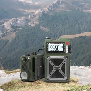رادیو ، پاوربانک، اسپیکر و چراغ قوه خورشیدی و هِندلی گرین لاین (Green Lion VINTAGE SOLAR PRO) مدل GL-PX29