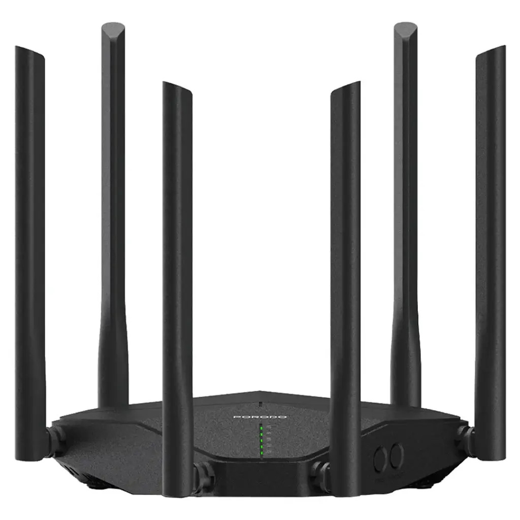 روتر بیسیم دو باند 6 آنتن 4G LTE پرودو Porodo Dual Band Portable Wi-Fi Router PDLFST207